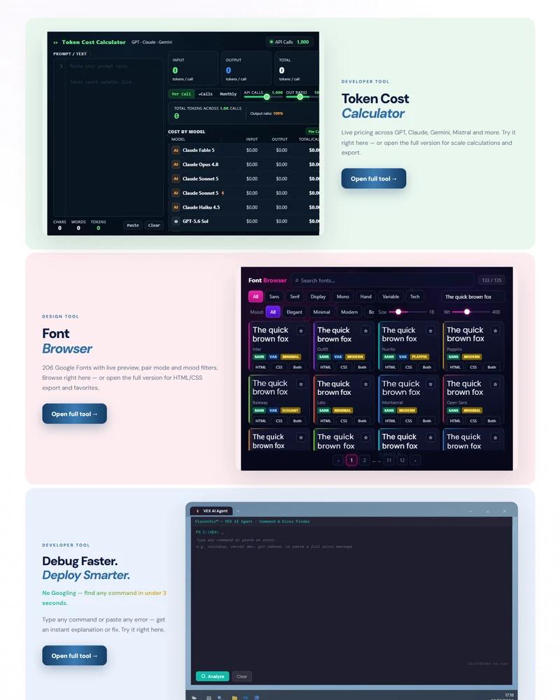 Developer tools