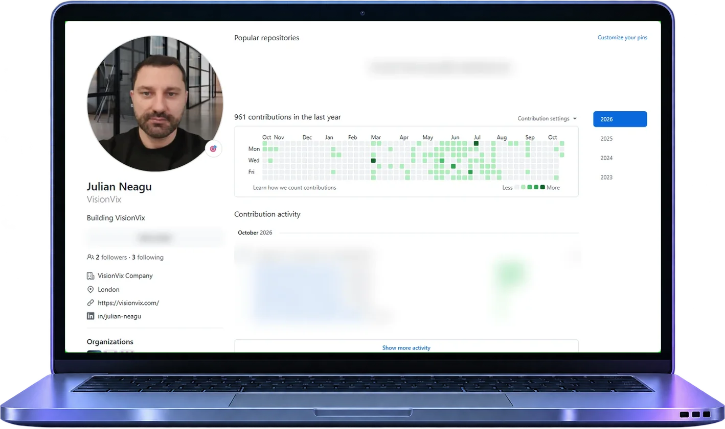 VisionVix on GitHub